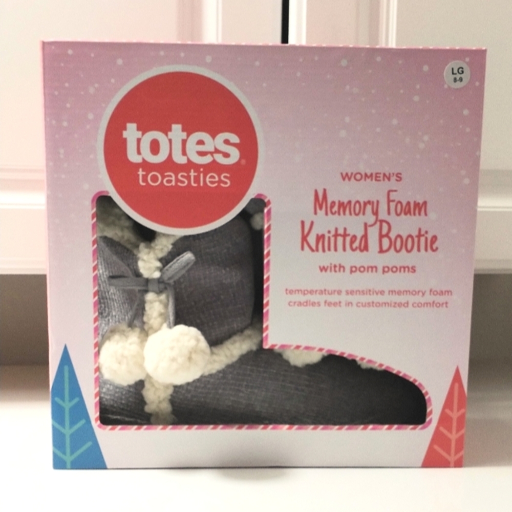 Totes Memory Foam Slipper Boots